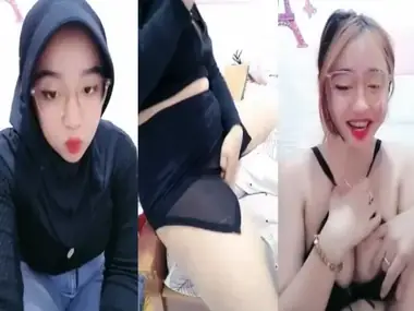 Ukhti Hijab Hitam Live Show Bugil Pamer Bodi Montok